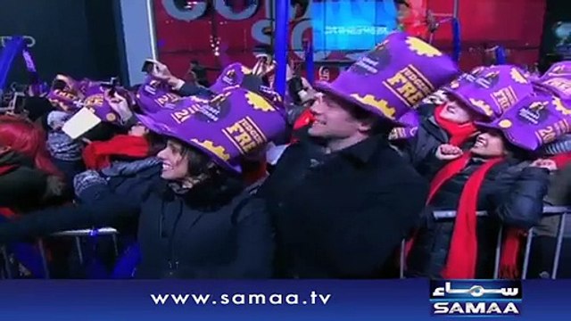 Jubilance in Times Square as New York marks the new year