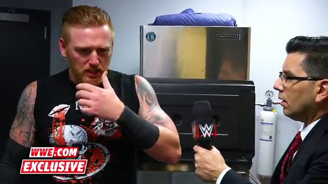 A bruised Heath Slater needs ice for his jaw׃ Raw Fallout, December 28, 2015