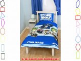Boys Star Wars The Clone Wars Duvet/Quilt Cover Bedding Set (Single Bed) (Blue)