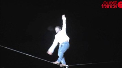 Rennes a fêté l'arrivée de 2016 sur un joli fil de funambule