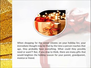 Top Holiday Gifts for Seniors