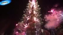 Dubai, Burj Khalifa Fireworks 2016 New Year's Eve Fireworks 2016