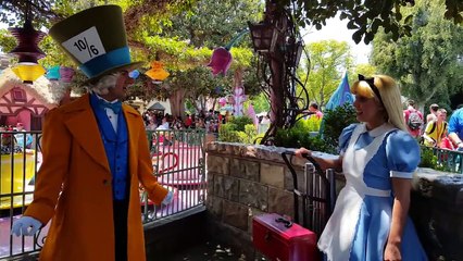 ALICE GIVES MAD HATTER A TIME-OUT  Disneyland!