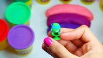 SURPRISE EGGS Frozen Barbie Rainbow Play Doh Surprise Eggs Spiderman Disney Toys Hello Kitty