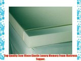 5cm King Size Luxury Memory Foam Mattress Topper With Zip Cotton Cover Great Value