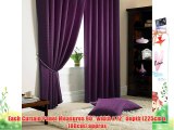 Madison Tape Top Pencil Pleat Lined Curtains Purple 90x72