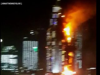 High Rise Hotel at Dubai Luxury hotel on fire near 2015/2016