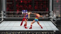 WONDER WOMAN VS SUPERGIRL - EPIC BATTLE - WWE 2K15