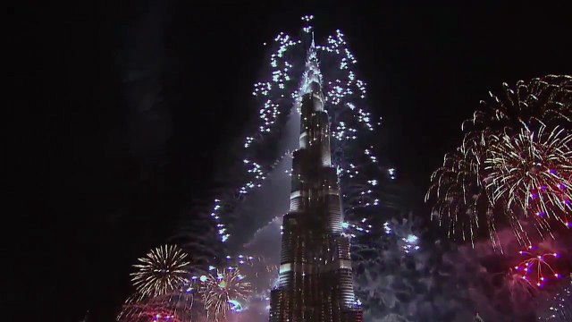 Dubai New Year burj e khalifa Fireworks 2016, Burj Khalifa 2016 ORIGINAL