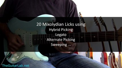 20 Master 20 Essential Mixolydian Licks to Elevate Your Guitar Skills 🎸