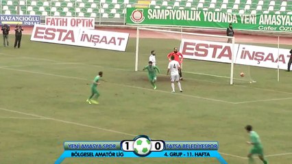 Yeni Amasyaspor 1-0 Fatsa Belediyespor  Maç Özeti