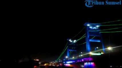 Warna-warni Langit Palembang Saat Tahun Baru