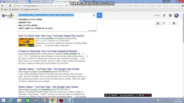 How To Check Which Your Youtube Video Share More Time Video Dailymotion