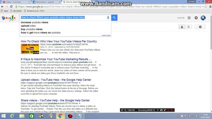 How to check Which your youtube video share more time.