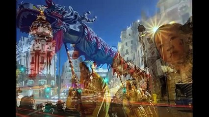 Happy New Year 2016 Celebrations in Madrid Spain