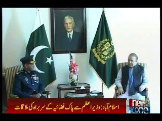 PM Nawaz meets with Air Chief, Maleeha Lodhi