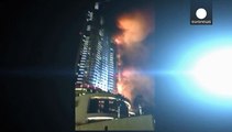 آتش سوزی در برجی مرتفع در دوبی دست کم شانزده زخمی بر جای گذاشت