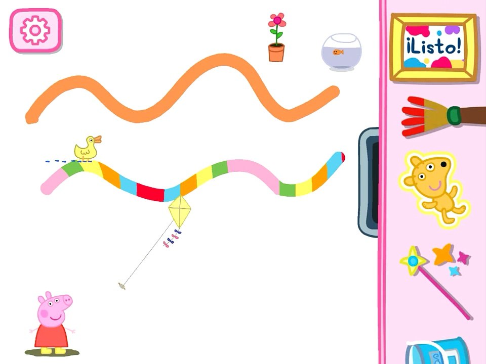 juego tablet Peppa's PaintBox- Apps para niños - Apps for kids - Dibujos Peppa Pig Games