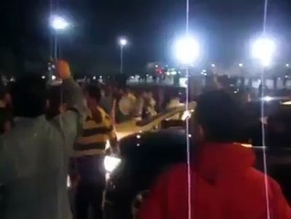 جماهير الحسنية و الرجاء بكورنيش أكادير