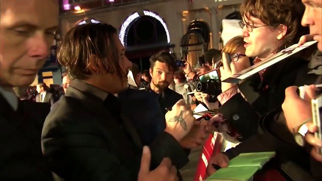 Black Mass London Film Festival Red Carpet - Benedict Cumberbatch, Johnny Depp