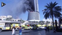 Dubaï : l'hôtel qui s'est enflammé le 31 brûlait toujours ce vendredi