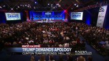 Trump Demands Apology From Hillary Clinton