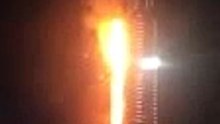 حريق مهول في فندق بدبي.incendie dans un hôtel à Dubaï