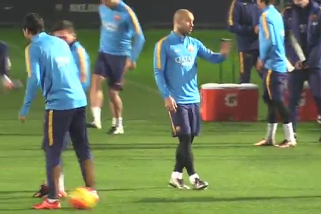 Quand Messi humilie Suarez à l'entraînement