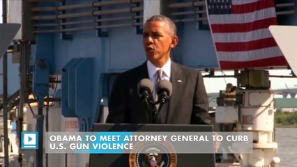 Obama to meet attorney general to curb U.S. gun violence
