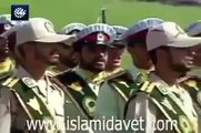 مشهد مؤثر الجيش الايراني يقرأ القرأن في التدريب