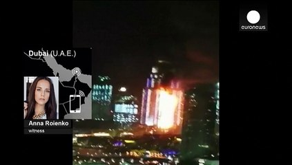 حريق فندق "العنوان" لم يؤثر على احتفالات دبي بالعام الجديد