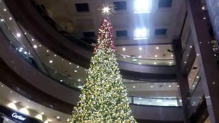 huge Christmas Tree at Suntec city