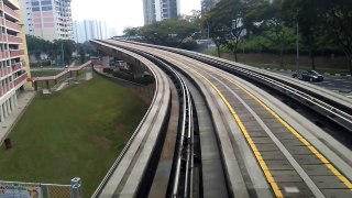 Train Travel ALONG CHOA CHU KANG TO BUKIT PANJANG LRT- SINGAPORE