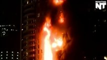 A Massive Fire Erupts in A Dubai High-Rise Hotel