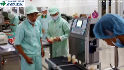 Máy in phun date chai, lọ Domino -- Lh: 0902259421 Đức