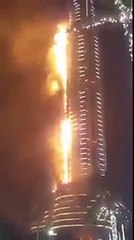 Dubai hotel fire  new live video