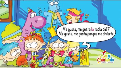 KARAOKE Canciones las Tablas de Multiplicar del 1 al 10 TABLA DEL SIETE (7)