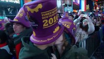 Happy New Year 2016 New York City Times Square Ball Drop (clean feed)