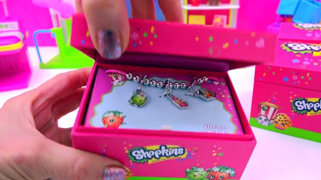 4 Shopkins Jewelry Boxes Charm Necklaces Earrings ⓈⒺⒶⓈⓄⓃ 1 Characters Video ⓋⒾⒹéⓄ