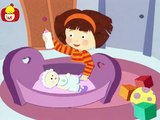 Dobranoc Dzieci pokój: gry z lalką, dla dzieci