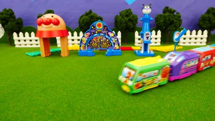 アンパンマン 電車のおもちゃ キャラレール ガチャガチャ開封 PPCandy Channel Anpanman Toy Anime