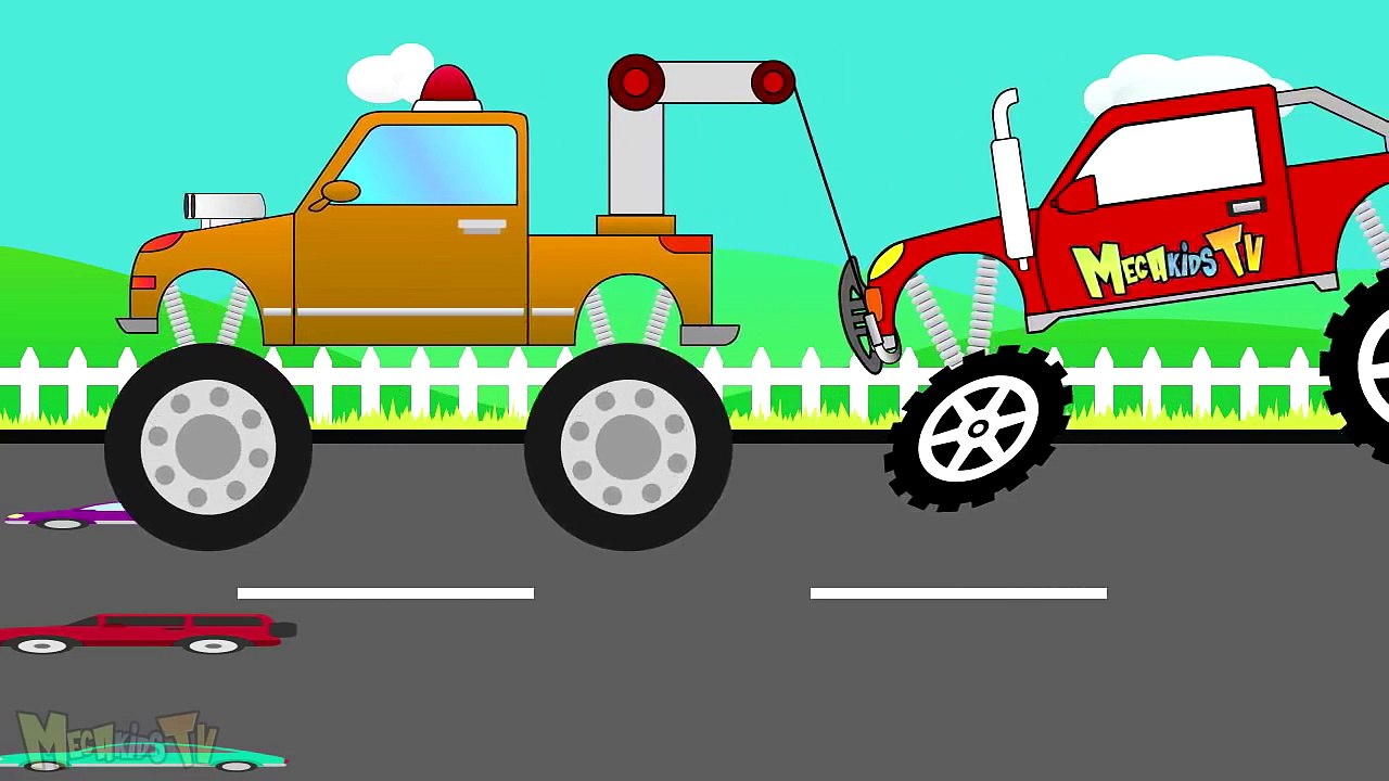 Trucks Compilation - Monster Trucks For Children - Mega Kids Tv
