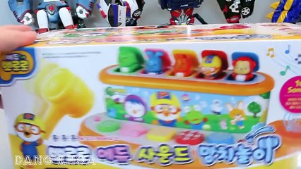 Đồ chơi Pororo bé chơi trò chơi dùng búa đánh đàn rất ngộ ngĩnh
