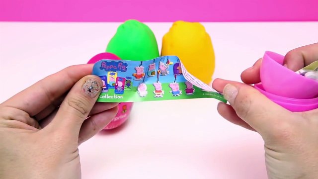 Kinder & Play Doh Surprise eggs Peppa Pig Hello Kitty Huevos sorpresa de chocolate