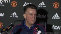 Manchester United Manager Louis van Gaal Walks Out Of Press Conference After Sacking Repor