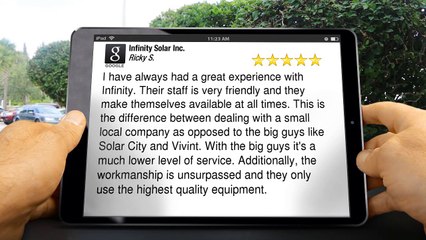 Infinity Solar Inc. Orange Wonderful5 Star Review by Ricky S.