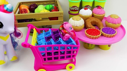 Play doh Cutting Velcro Food My Little Pony Pinkie Pie Playdough Cake Story
