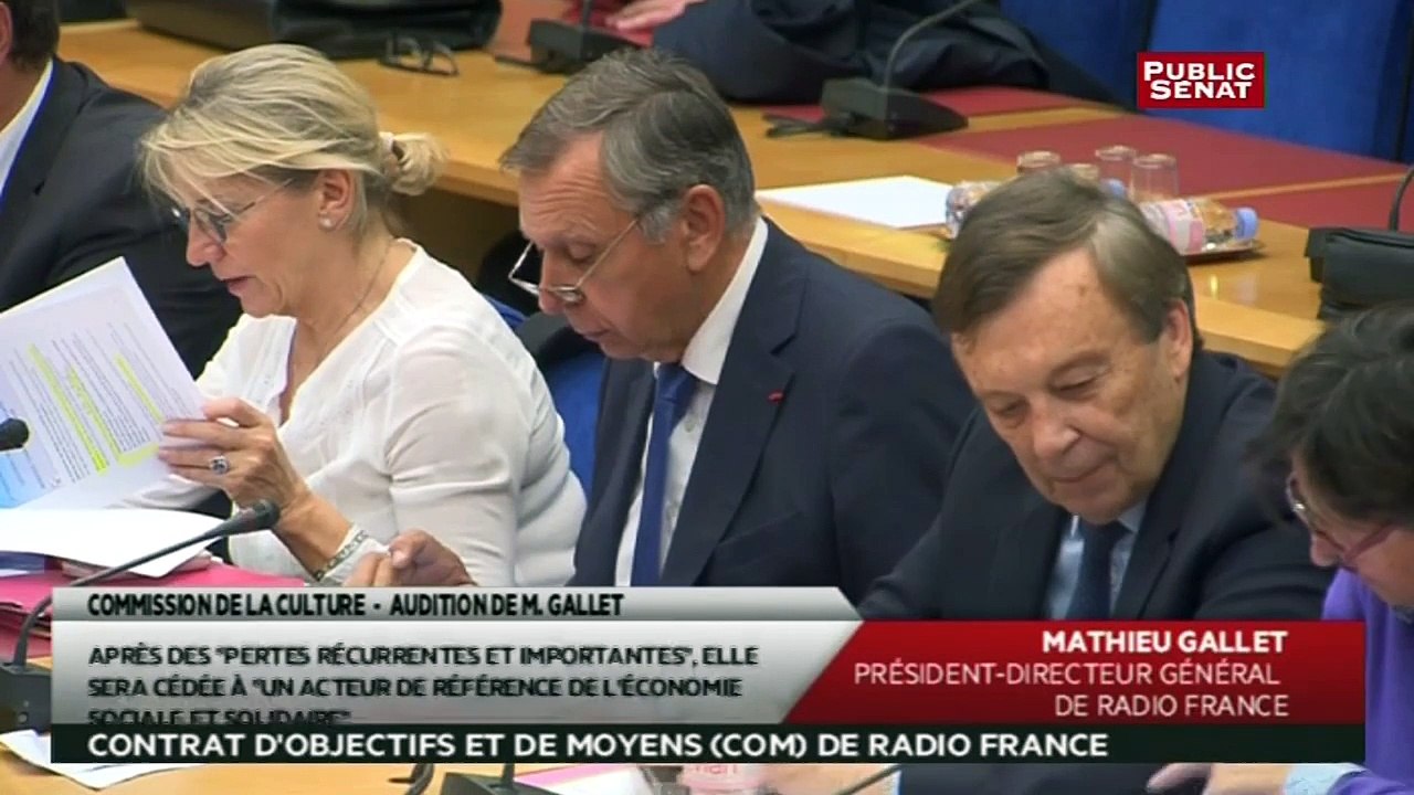 Audition de Mathieu Gallet PDG de Radio France - Les matins du Sénat -  Vidéo Dailymotion
