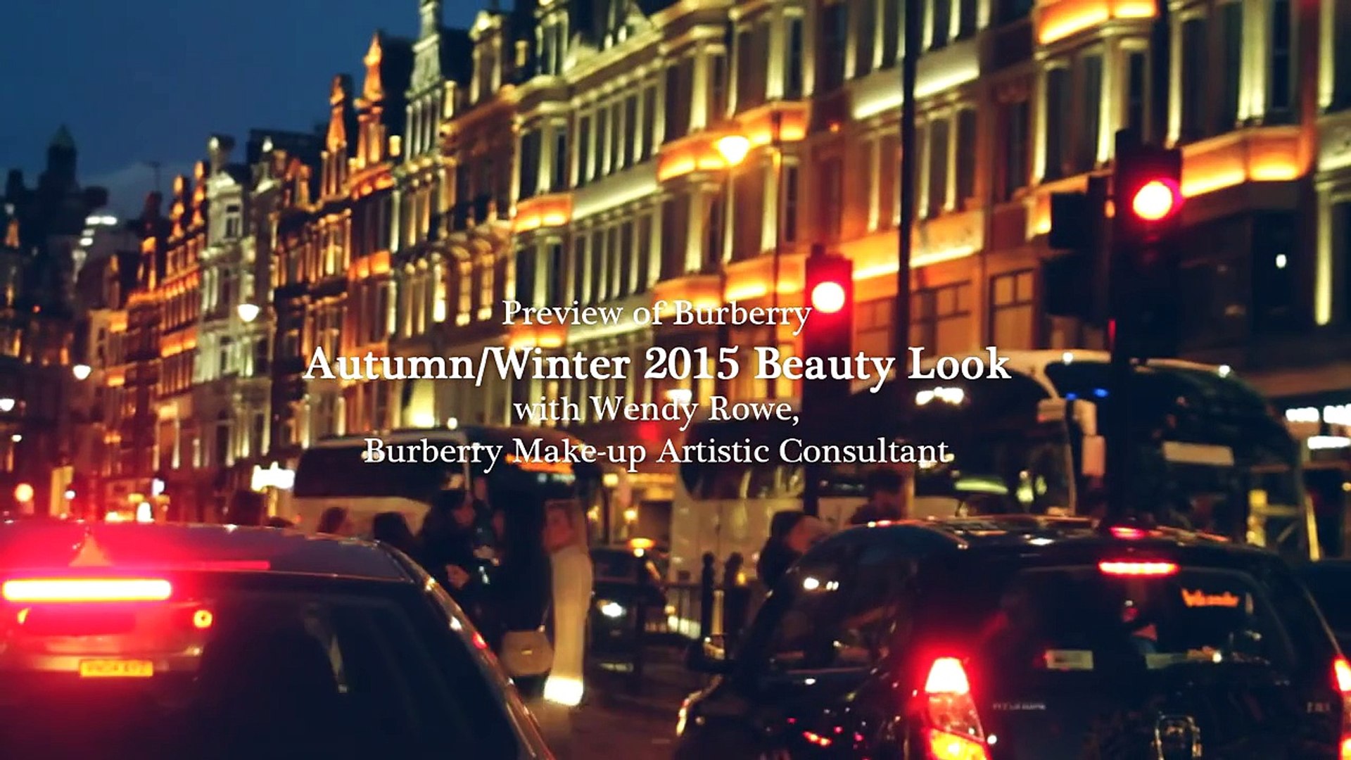 Burberry Autumn/Winter 2015 Beauty Look with Wendy Rowe (With subs)