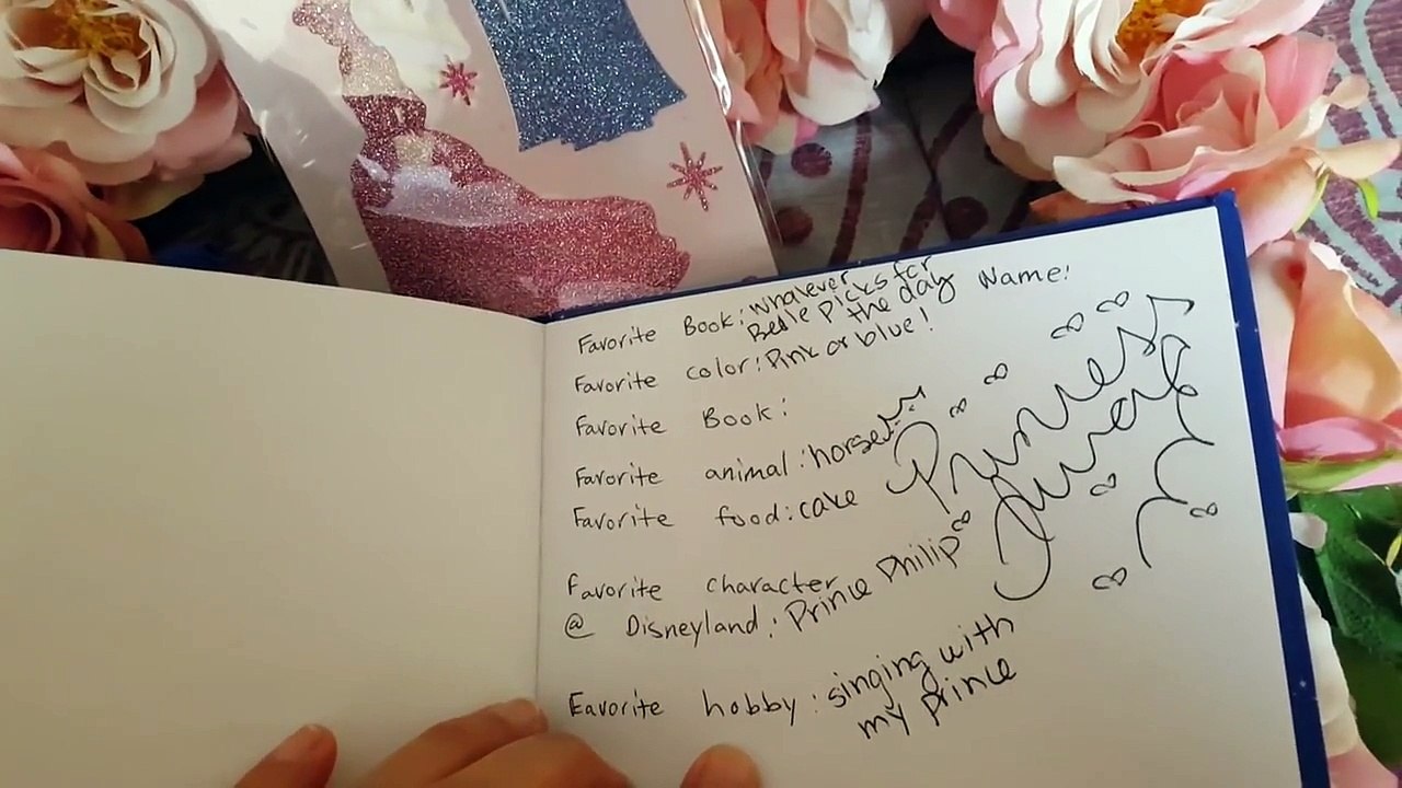 Disneyland Princesses fill out a favorites list!